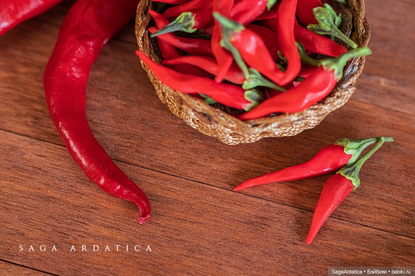 Клубника, перчик и лимон — Кукольная миниатюра своими руками: еда (фото 3)