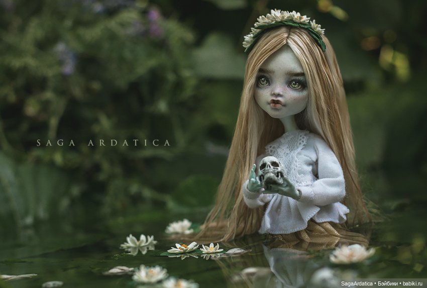 Русалка из омута — ООАК Monster High и Ever After High: репейнт (фото 2)