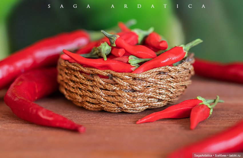 Клубника, перчик и лимон — Кукольная миниатюра своими руками: еда (фото 2)