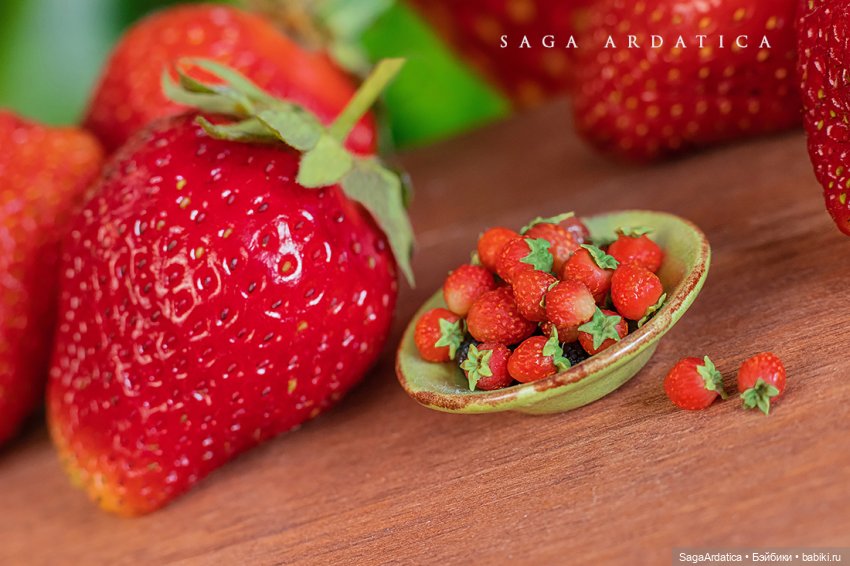 Клубника, перчик и лимон — Кукольная миниатюра своими руками: еда