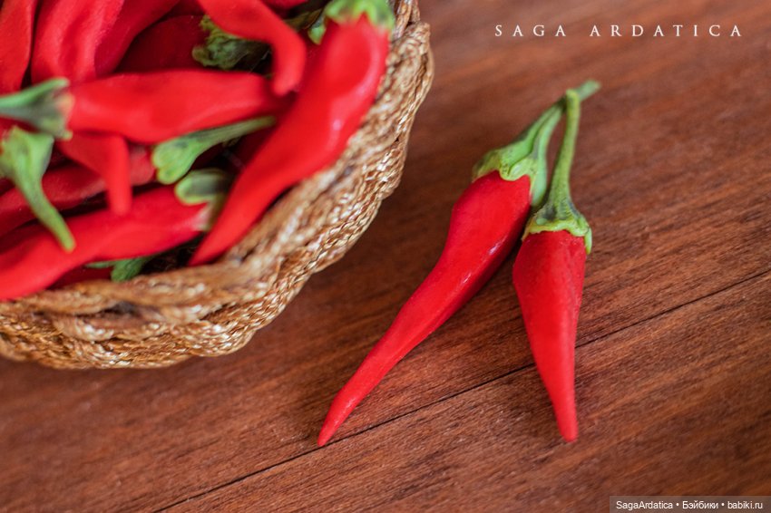 Клубника, перчик и лимон — Кукольная миниатюра своими руками: еда (фото 4)