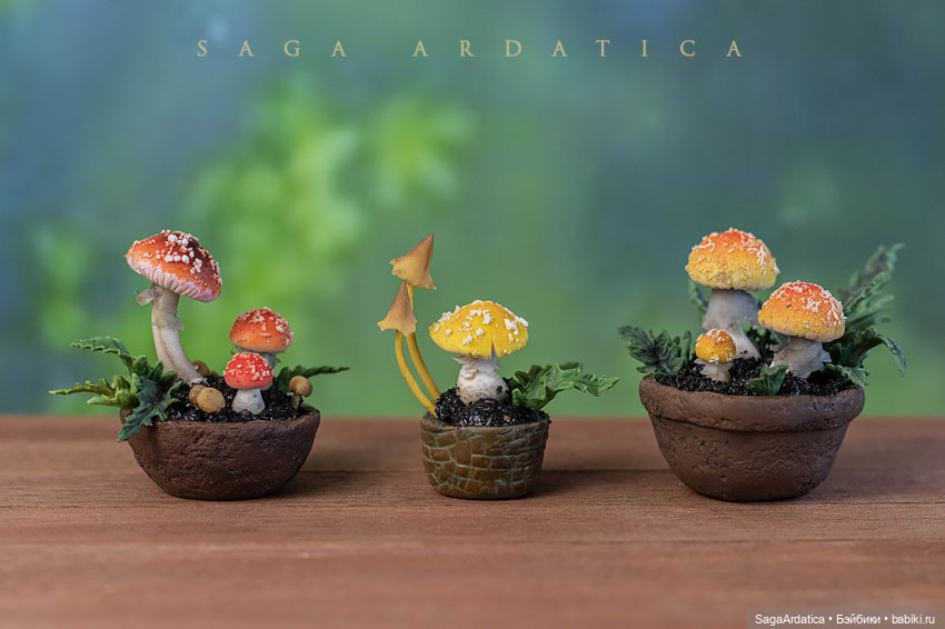 Мухоморная рассада — Кукольная миниатюра своими руками: еда (фото 2)