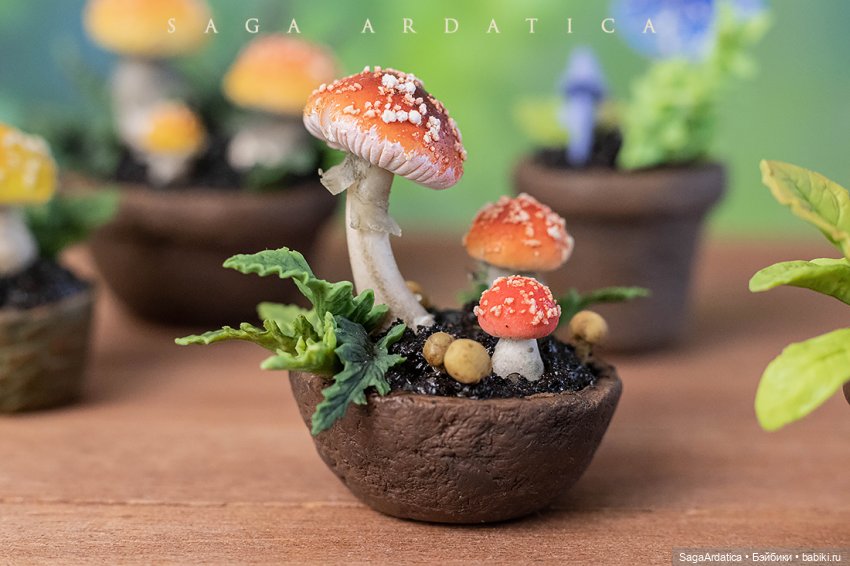 Мухоморная рассада — Кукольная миниатюра своими руками: еда (фото 5)