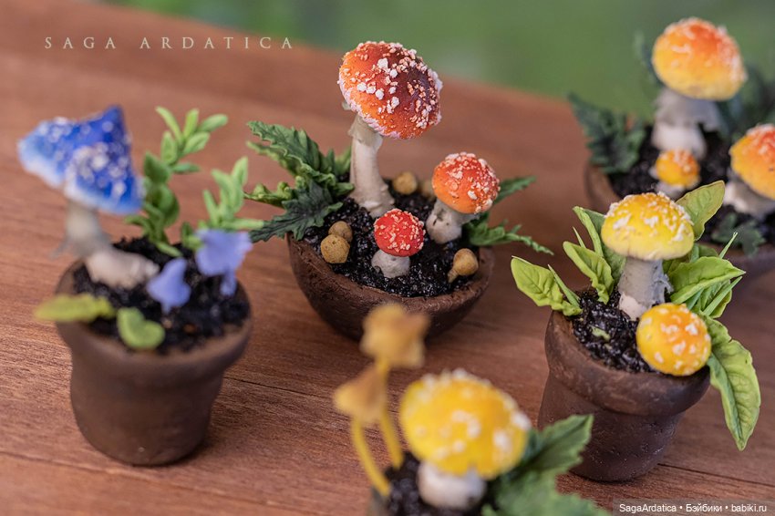 Мухоморная рассада — Кукольная миниатюра своими руками: еда