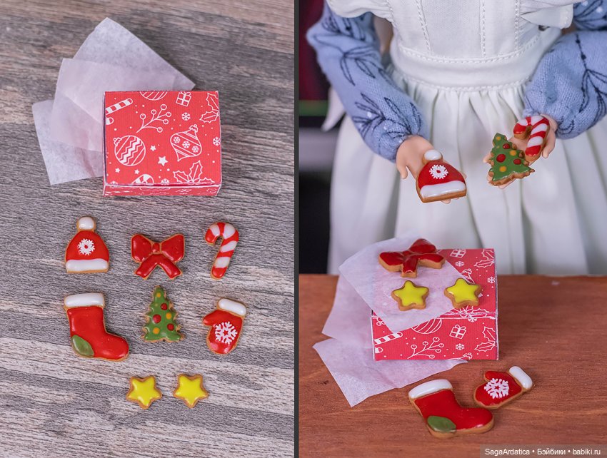 Новогодние миниатюрки — Кукольная миниатюра своими руками: еда