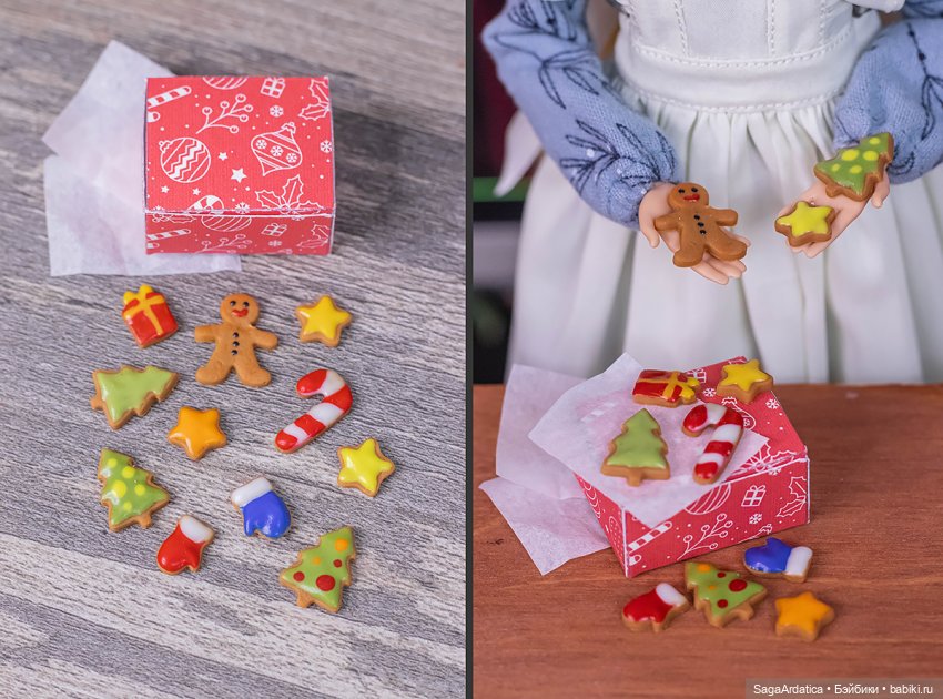 Новогодние миниатюрки — Кукольная миниатюра своими руками: еда