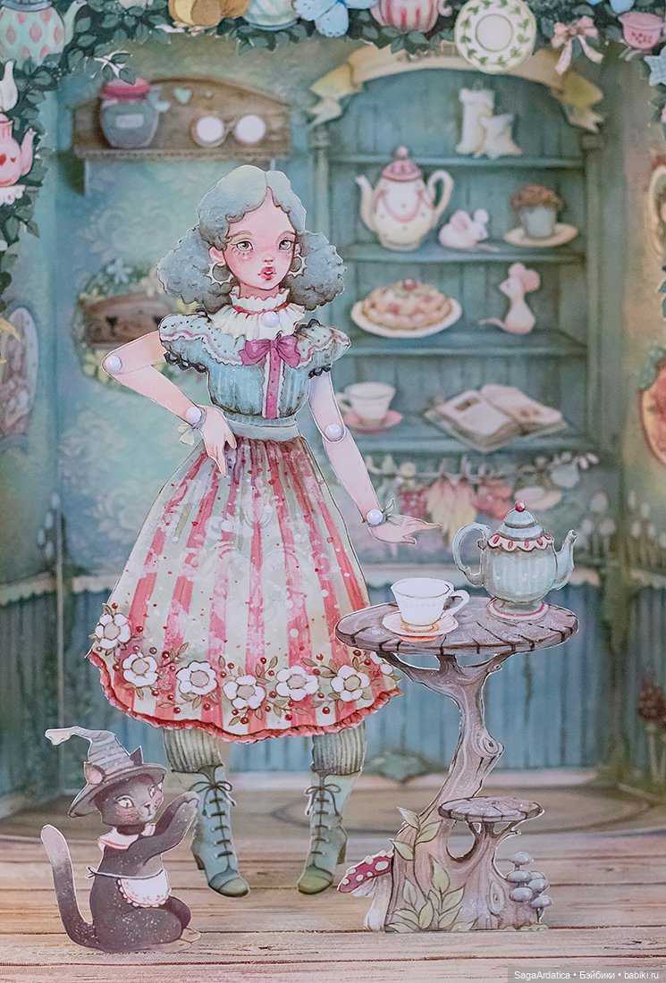 Бумажные ведьмочки — Бумажные куклы с одеждой для вырезания (фото 10)