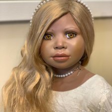 Коллекционная большая кукла фарфоровая