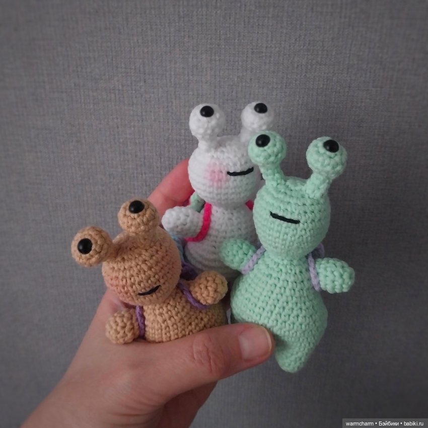 Улиточки — Вязаные игрушки и амигуруми: крючком