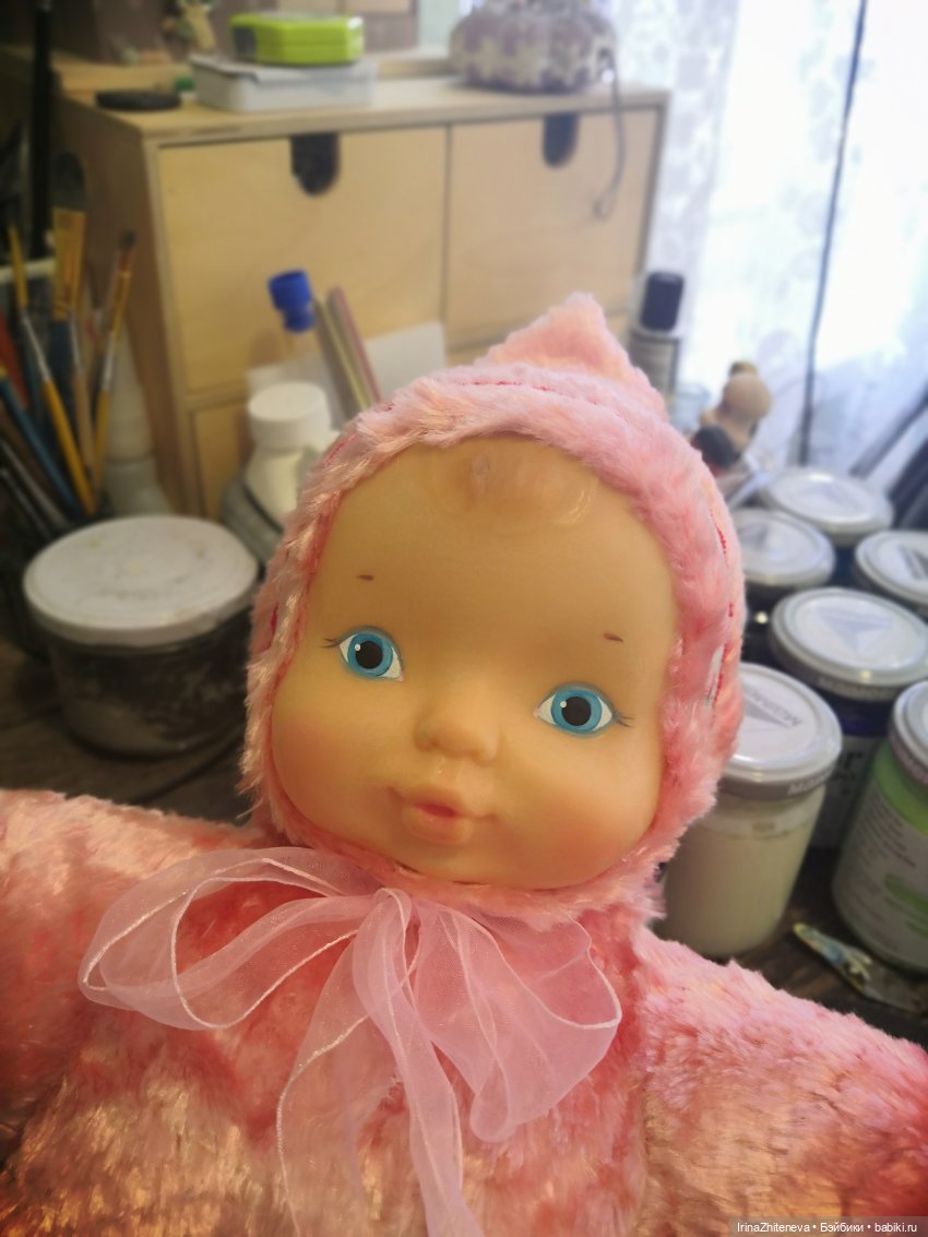 Ремонт мехового пупса | Бэйбики Ремонт мехового пупса — Реставрация и преображение кукол: ремонт (фото 6)