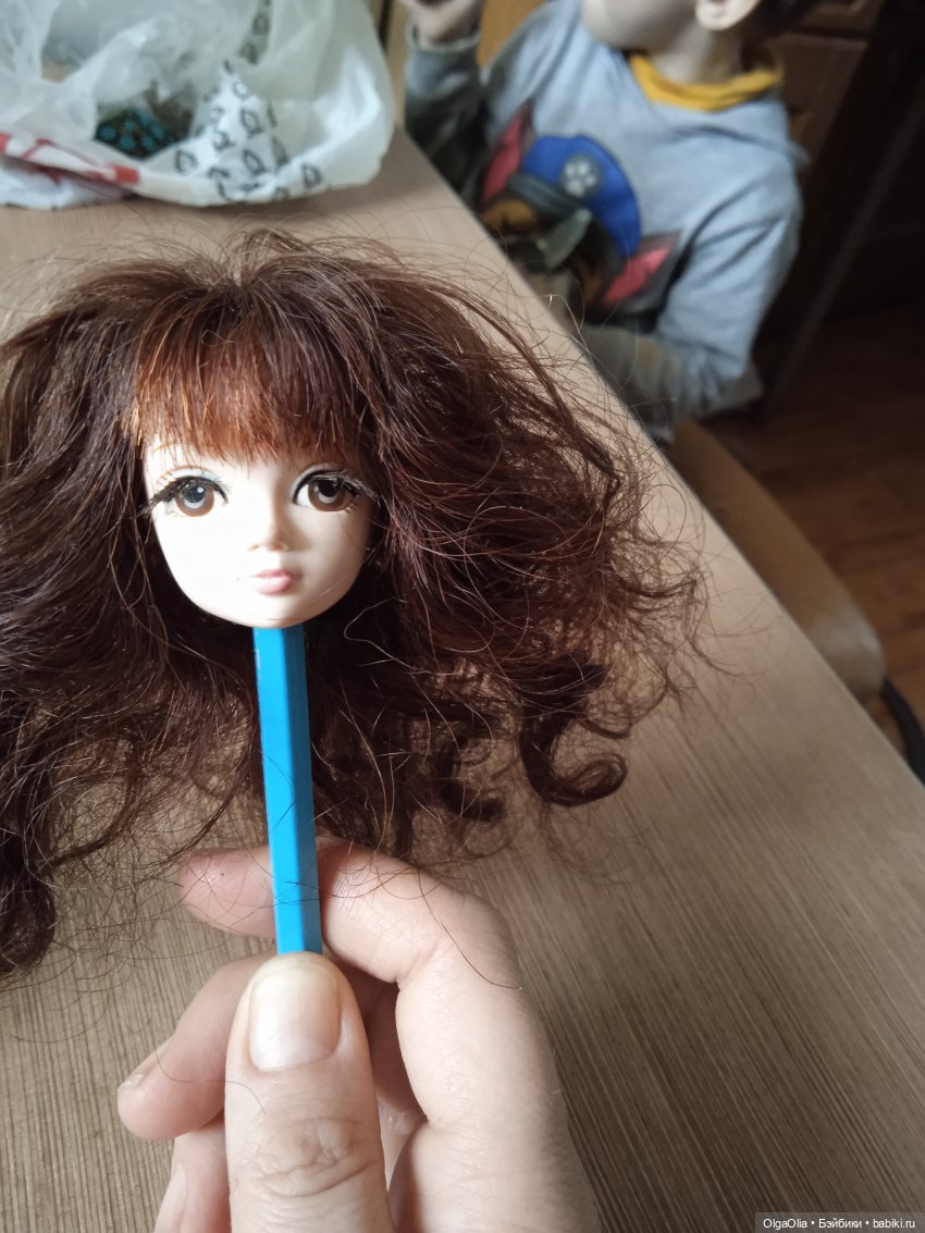 Авторская перепрошивка волос куклам - Ольга Минченкова