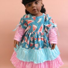 Нарядные многослойные платья для Готц 50см и им подобным 2