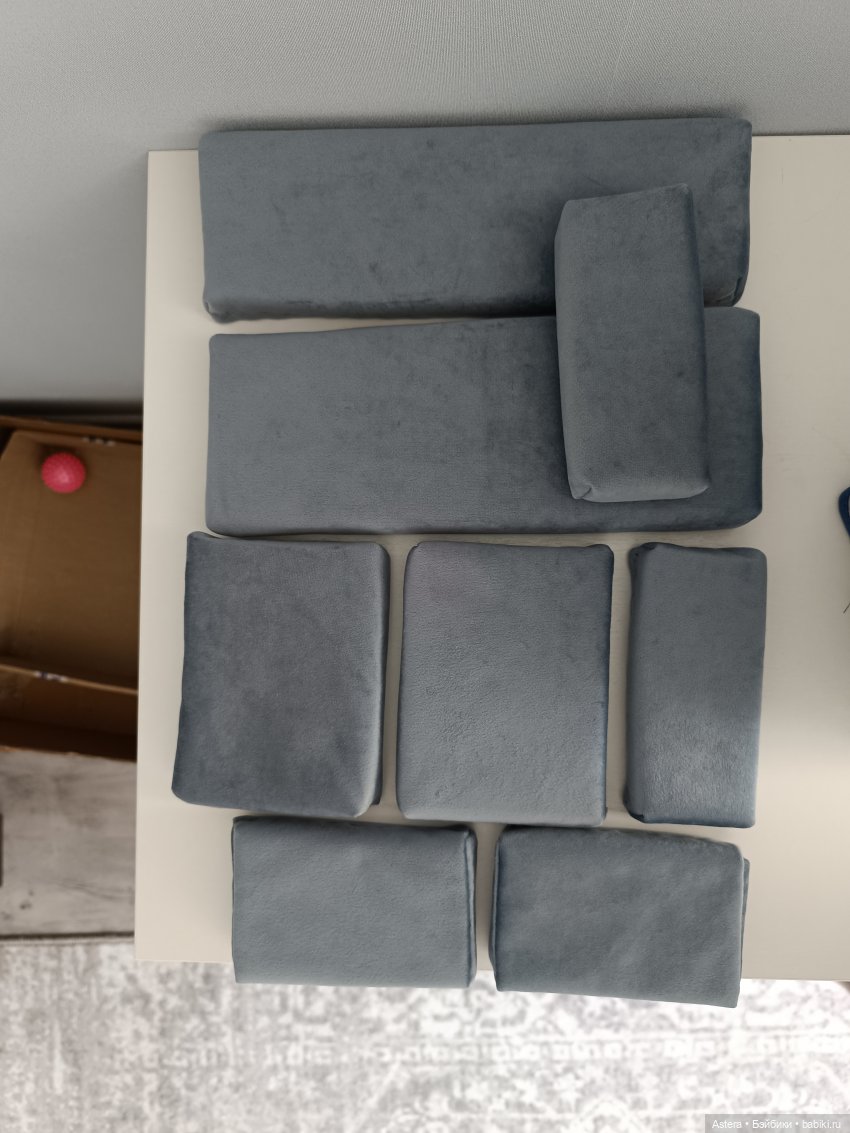 Голубой диван — Мебель для кукол и домиков: фото (фото 2)