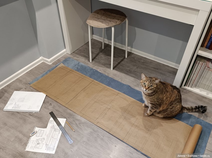 Голубой диван — Мебель для кукол и домиков: фото