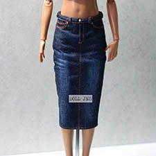 Джинсовая юбка для Barbie