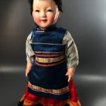 Антикварная пресс опилочная кукла