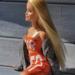 Голова Barbie MTM (цветные лосины)