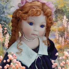 Фарфоровая коллекционная редкая кукла