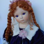 Фарфоровая коллекционная редкая кукла
