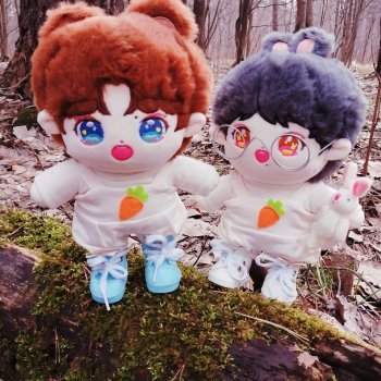 Плюшики зайка и львенок