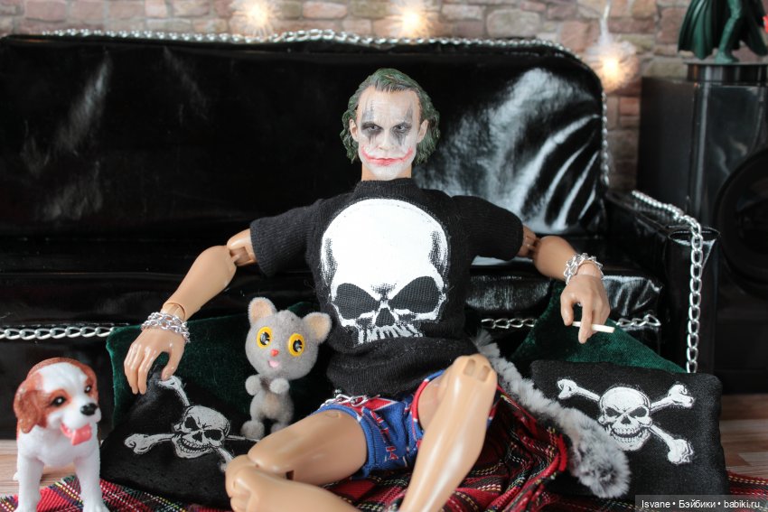 Моя коллекция. Кукольные мужчины: Джонатан Керлинг (Heath Ledger Joker Head Sculpt) (фото 8)