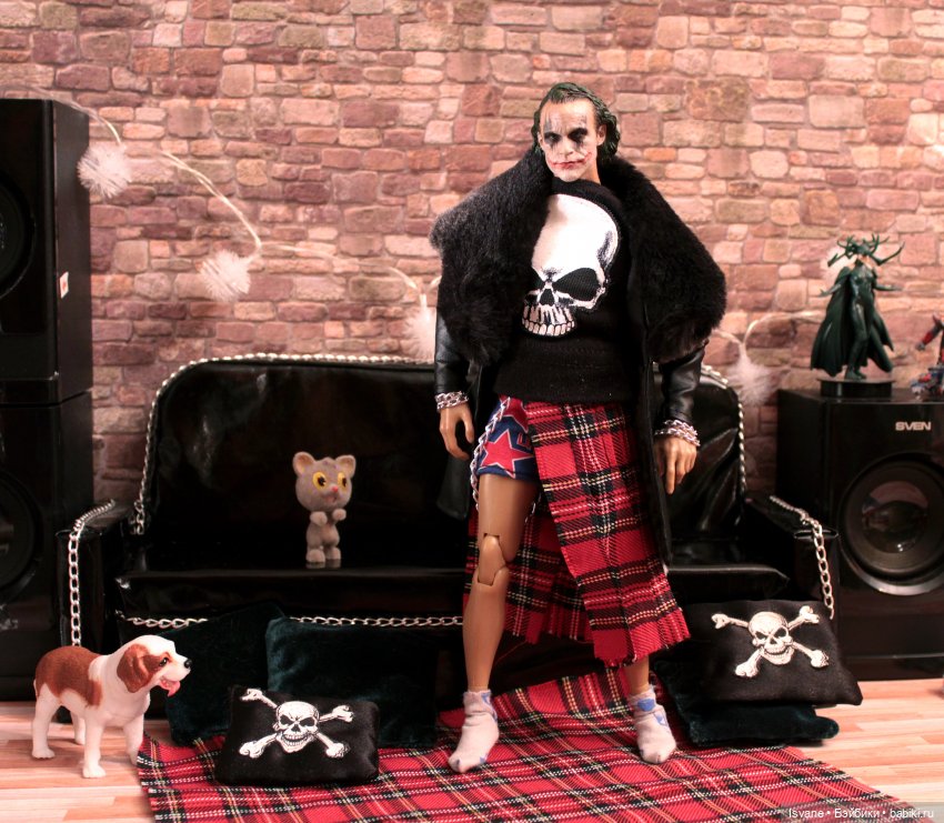 Моя коллекция. Кукольные мужчины: Джонатан Керлинг (Heath Ledger Joker Head Sculpt) (фото 9)