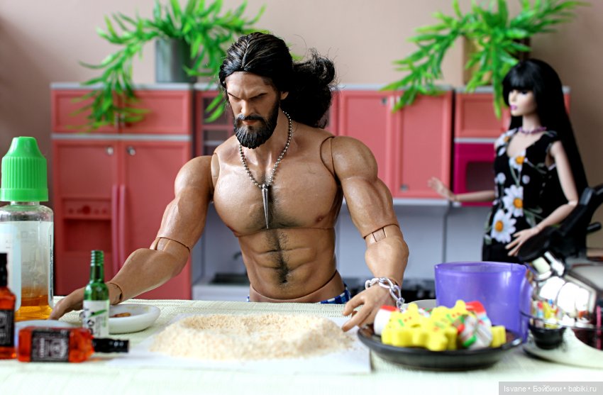 Моя коллекция. Кукольные мужчины: Габриэль Гарсия Мендес (Aquaman Jason Momoa Head Sculpt) (фото 9)