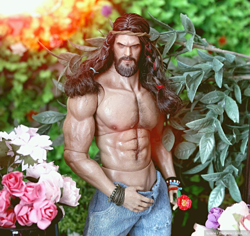 Моя коллекция. Кукольные мужчины: Габриэль Гарсия Мендес (Aquaman Jason Momoa Head Sculpt)