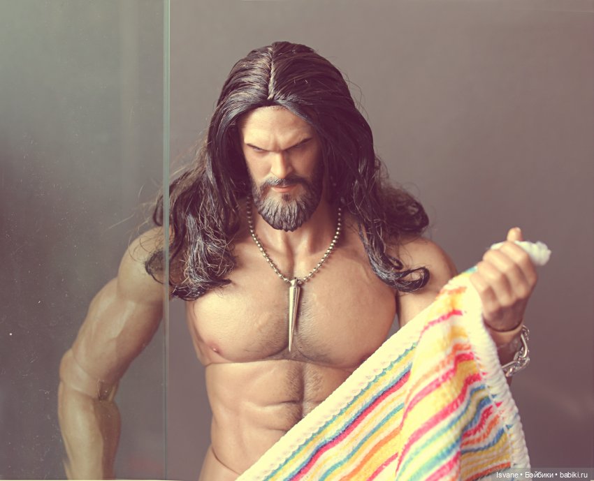 Моя коллекция. Кукольные мужчины: Габриэль Гарсия Мендес (Aquaman Jason Momoa Head Sculpt)