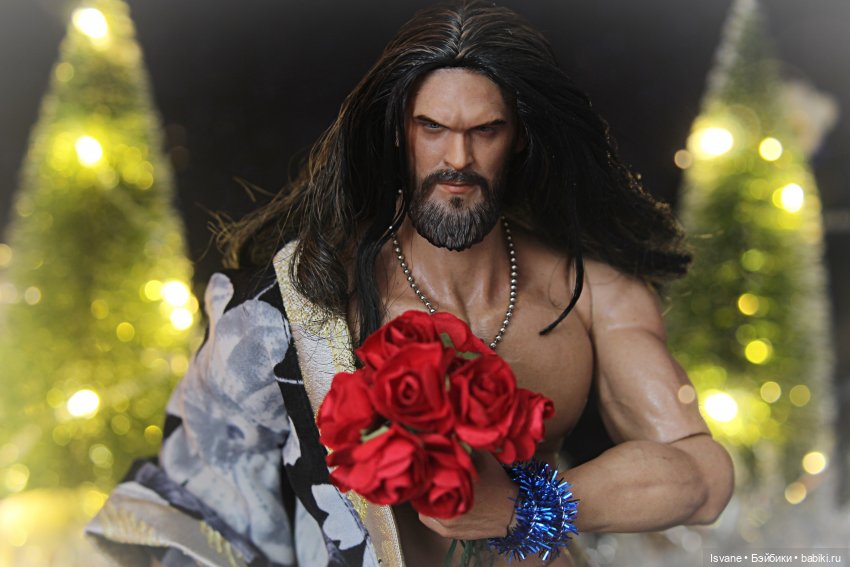 Моя коллекция. Кукольные мужчины: Габриэль Гарсия Мендес (Aquaman Jason Momoa Head Sculpt)