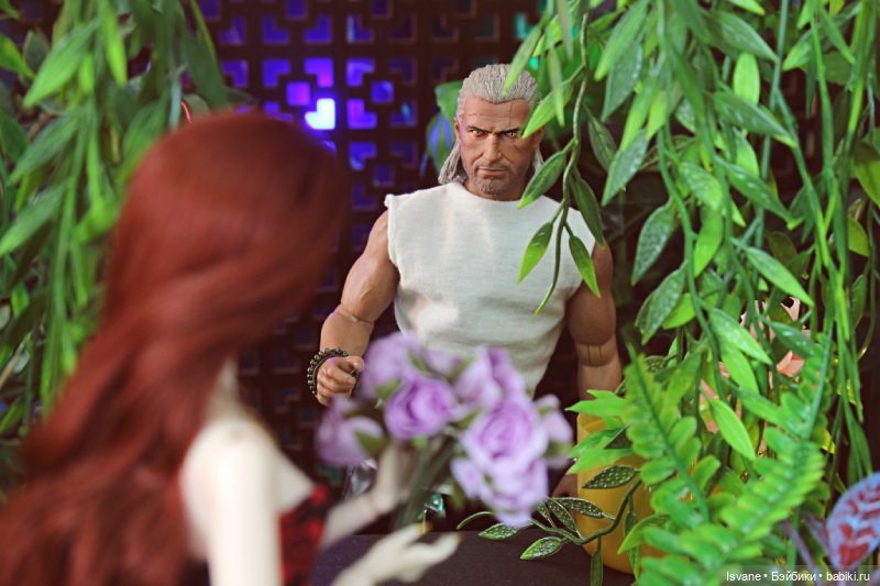 Моя коллекция. Кукольные мужчины: Эндрю "Бесяра" Пиктон. (Geralt of Rivia, the White Wolf Head Sculpt)