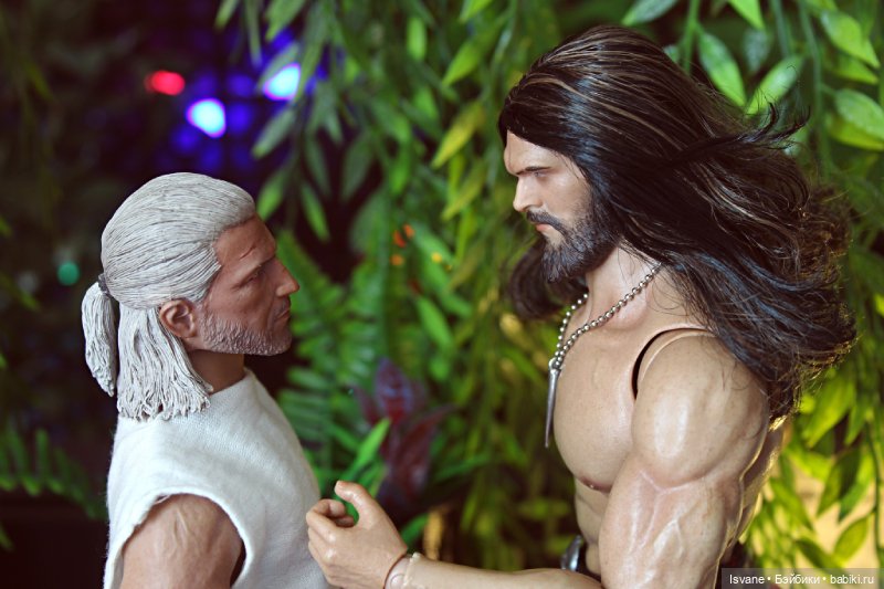 Моя коллекция. Кукольные мужчины: Эндрю "Бесяра" Пиктон. (Geralt of Rivia, the White Wolf Head Sculpt)