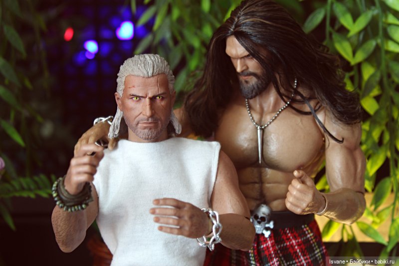 Моя коллекция. Кукольные мужчины: Эндрю "Бесяра" Пиктон. (Geralt of Rivia, the White Wolf Head Sculpt)