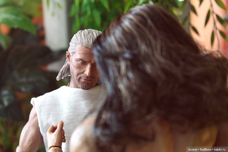 Моя коллекция. Кукольные мужчины: Эндрю "Бесяра" Пиктон. (Geralt of Rivia, the White Wolf Head Sculpt)