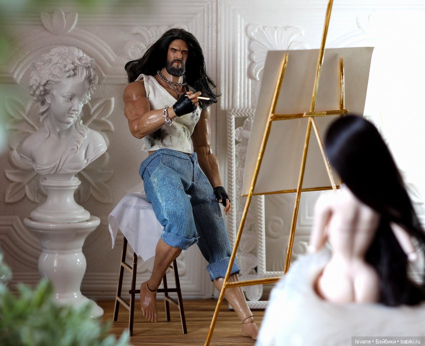 Моя работа для общего конкурса на тему "Художник и Муза" + немного технической информации