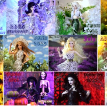 Мои фото проекты: Календарь: Весь 2025 одним куском