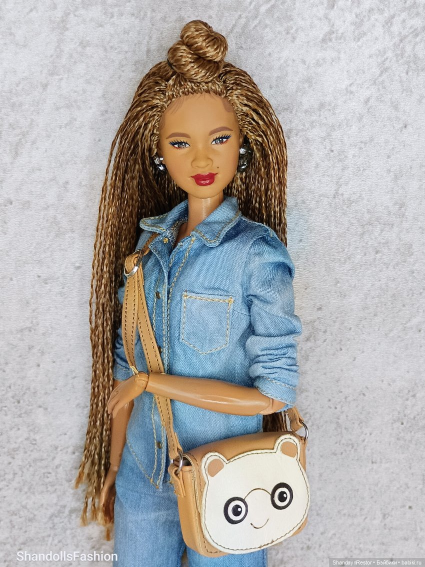 Джинсовая рубашка для Барби стандарт