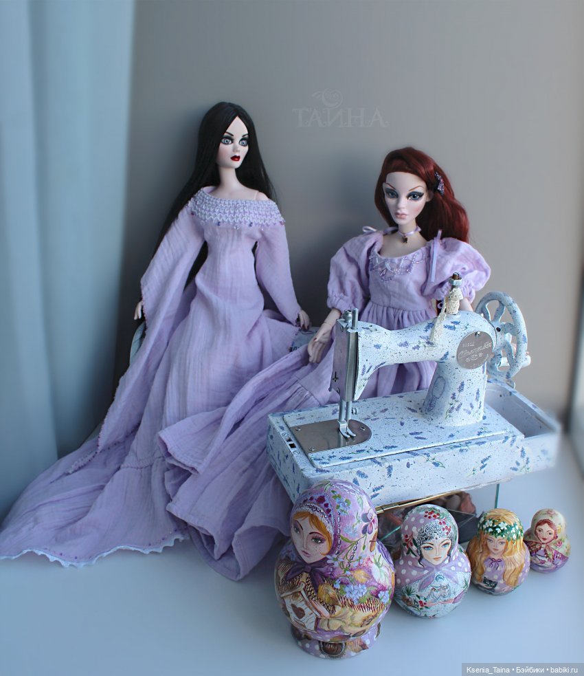 Эванджелин Темный Гламур Tonner Evangeline Ghastly Dark Glamour и Evening Rainbow Parnilla.