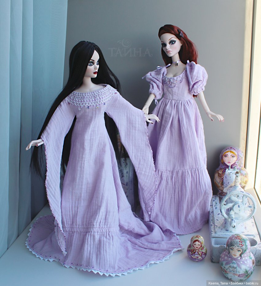 Эванджелин Темный Гламур Tonner Evangeline Ghastly Dark Glamour и Evening Rainbow Parnilla.