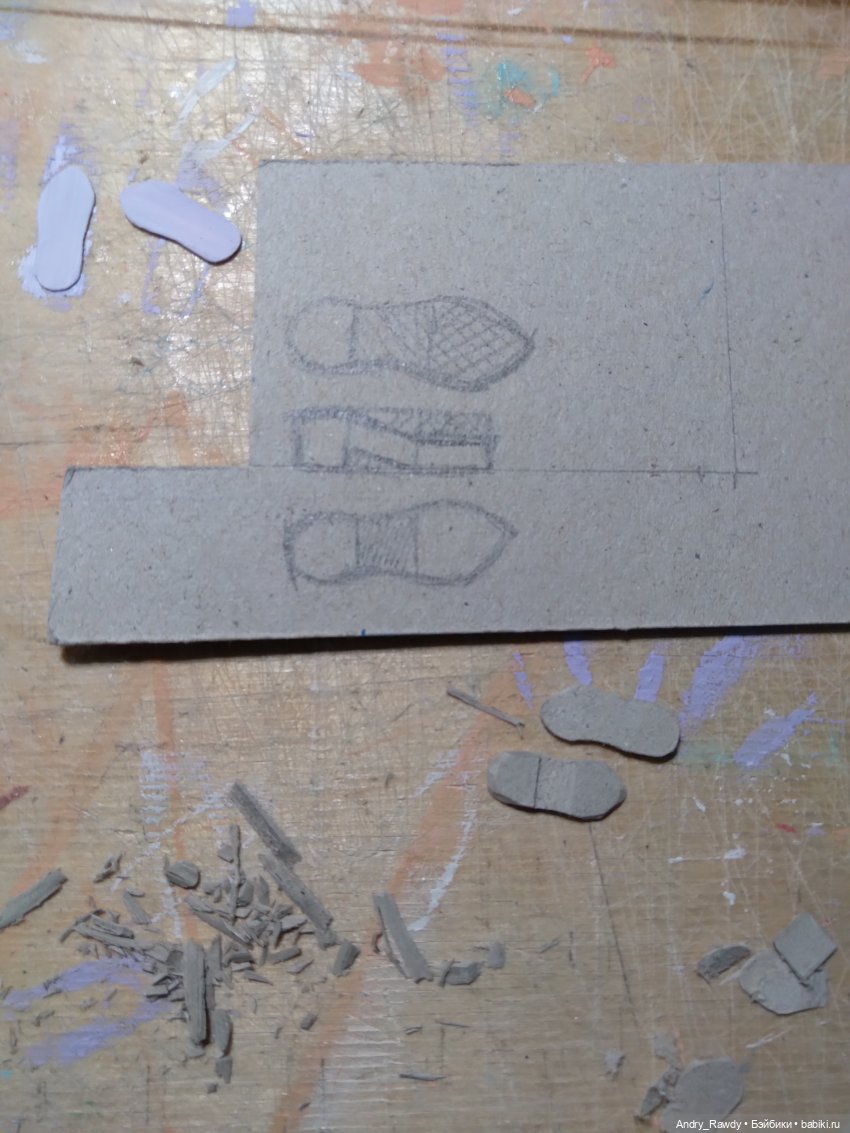 Как просто сделать босоножки кукле (фото 4)