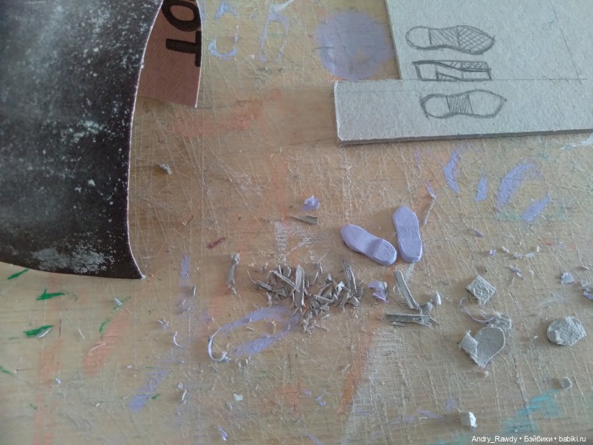 Как просто сделать босоножки кукле (фото 5)