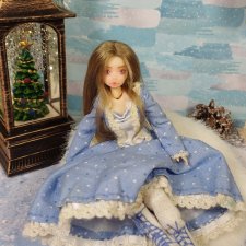 ООАК кукла Figma 1:12 зимняя Леди