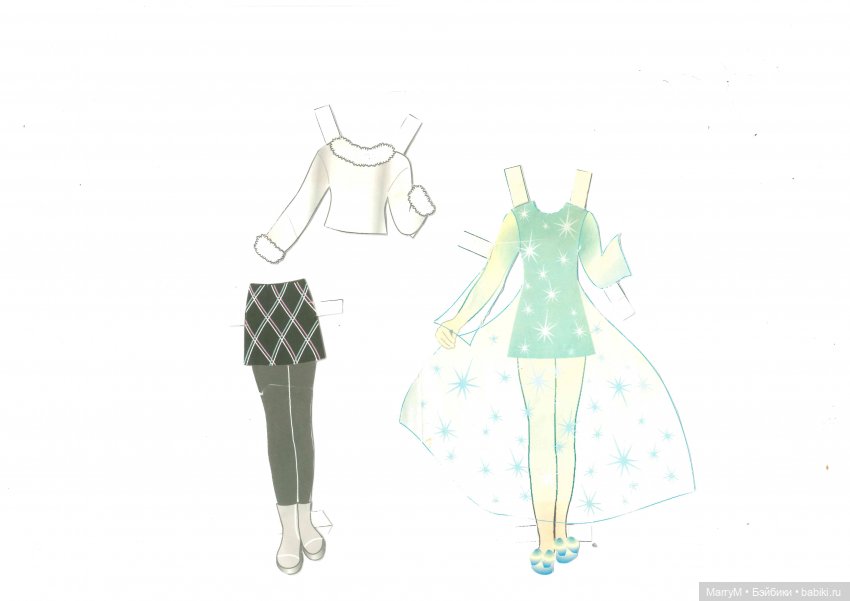 Бумажная кукла Маленькая фея (фото 3)