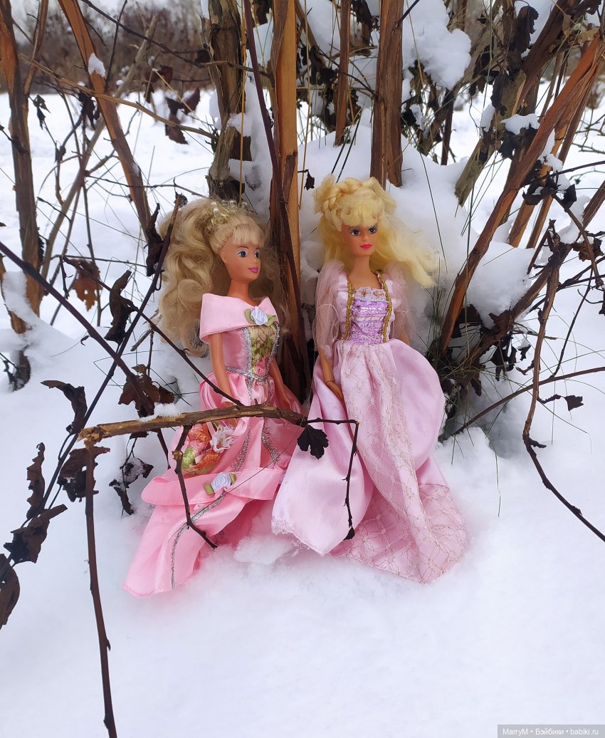 Зимняя прогулка - Лиза и Мишель