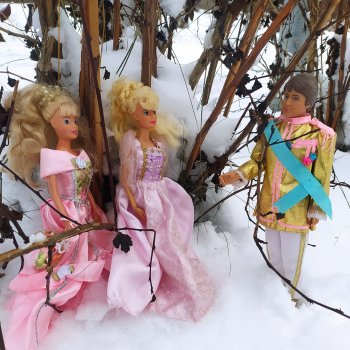 Зимняя прогулка - Лиза и Мишель