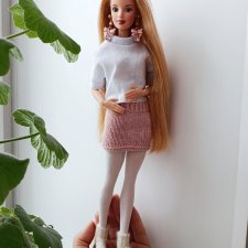 Юбочка вязаная.