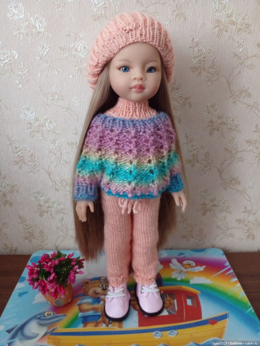 Эльза Снежина — Вяжу спицами одежду для кукол Паола