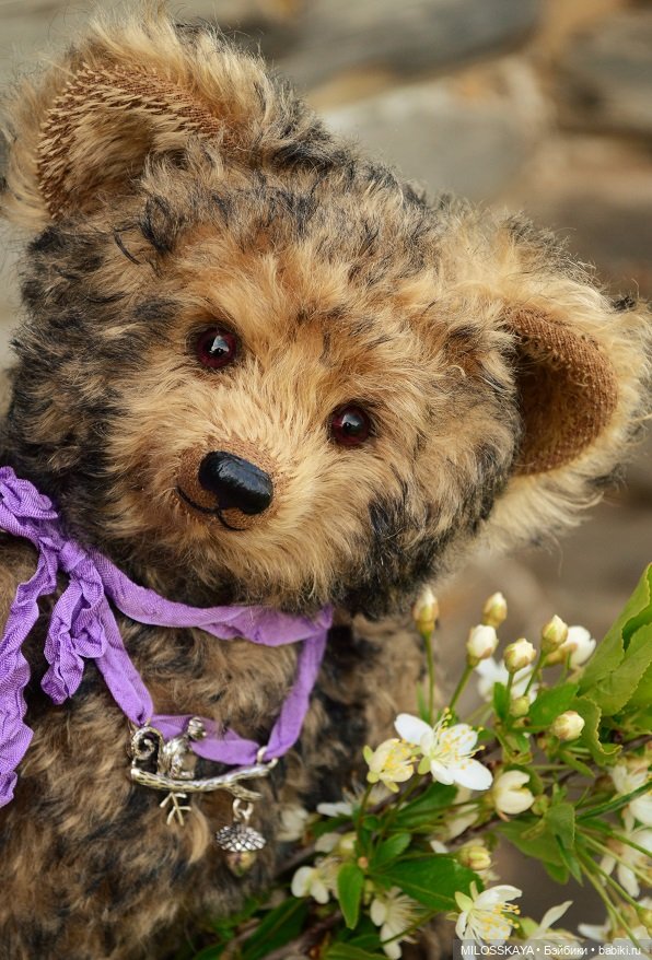 Мишки Тедди из биколорного мохера (фото 7)