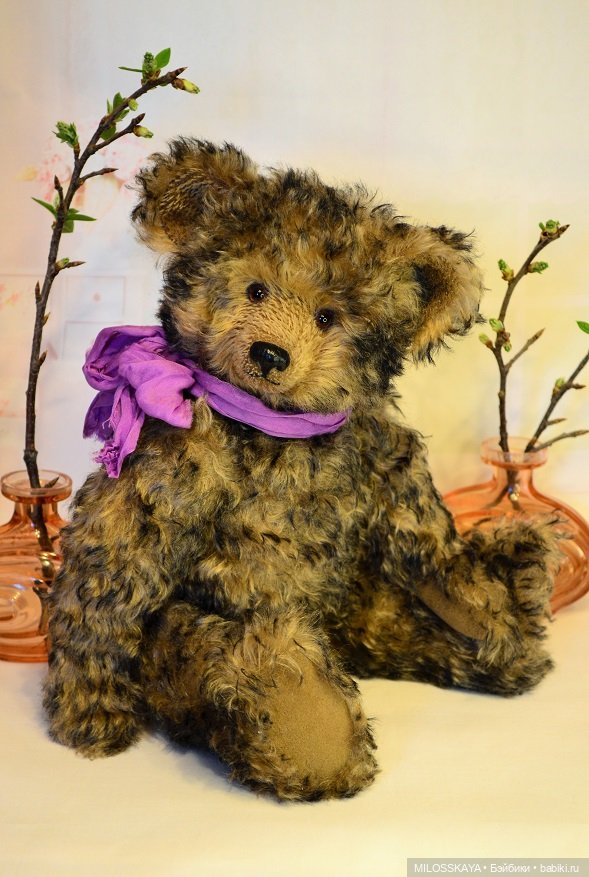 Мишки Тедди из биколорного мохера (фото 4)