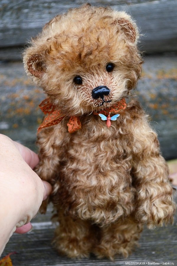 Мишки Тедди из биколорного мохера (фото 8)
